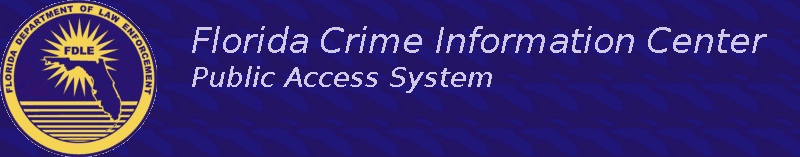 Link to Florida Crime Information Center Public Access System